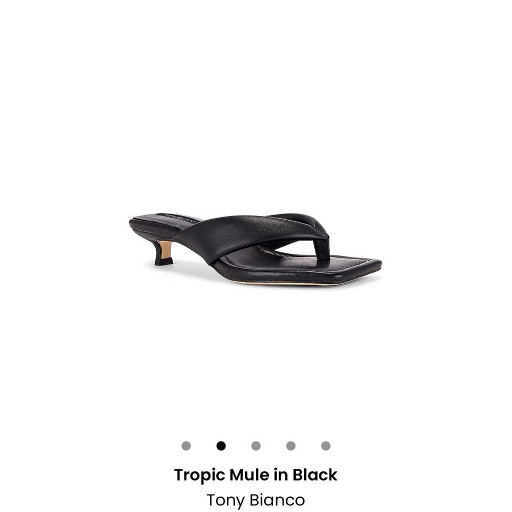 Tony Bianco Black Tropic Mules